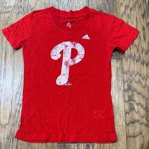 Adidas Girls Phillies Tshirt size M 10/12